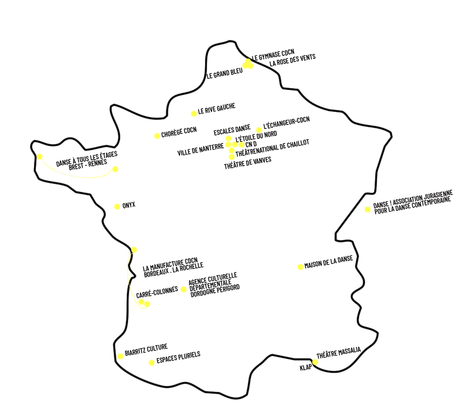 Carte nationale du réseau Loop